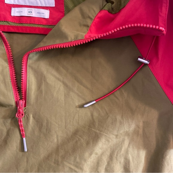 Penfield ANORAK Windbreaker Hooded Jacket Hooded Men’s  XS Red Green Trail Crew - Picture 6 of 16